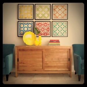 Crate and Barrel geometric print set